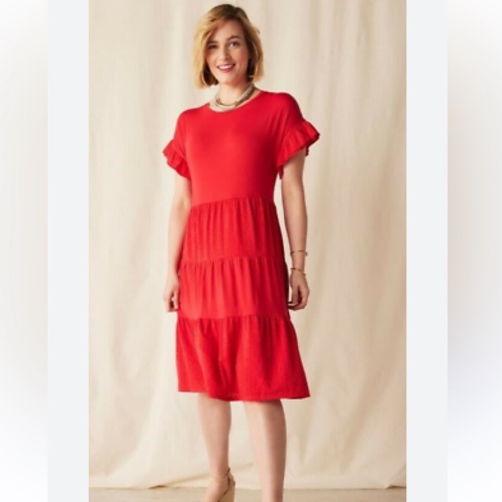Matilda Jane Enchanted Garden Knit and Eyelet Dress